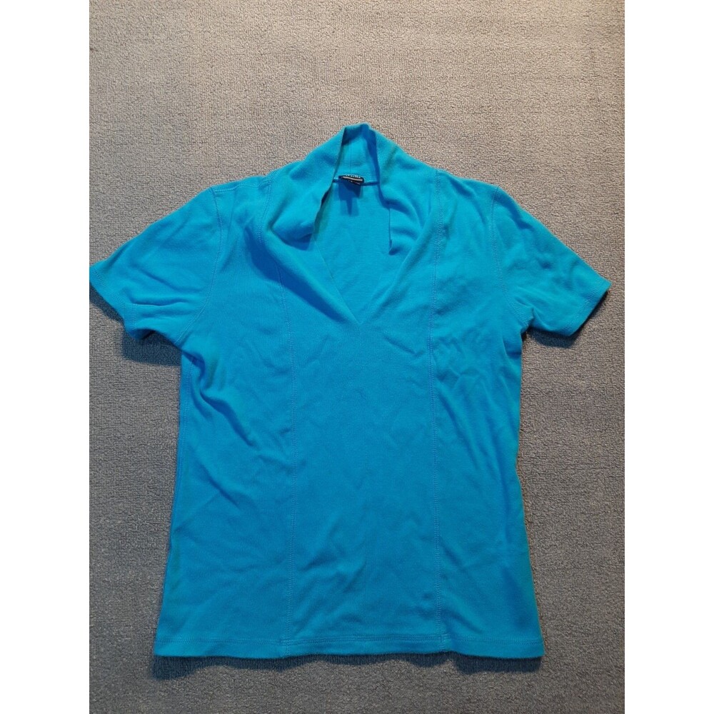 Rafaela Womans short sleeve Shirt Small S Blue